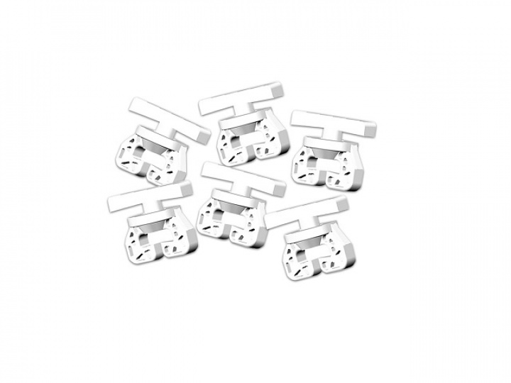 Gardinstopp till T-skena, vit, 6-pack i gruppen Chassi / Fönster / Tillbehör Fönster hos Camping 4U (9974530)