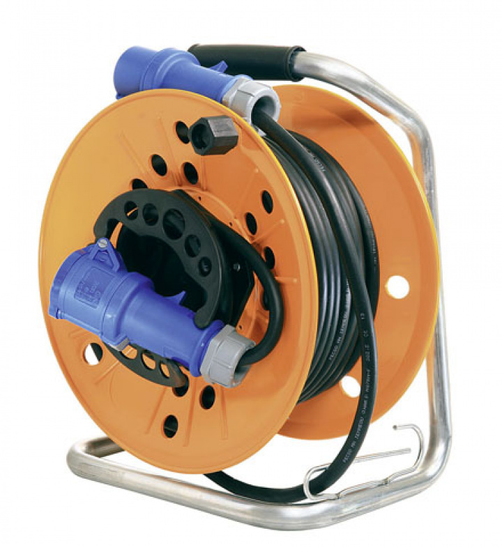 Kabelvinda CEE 230 V kabellängd 25 m orange i gruppen Beställningsvaror hos Camping 4U (9975183)