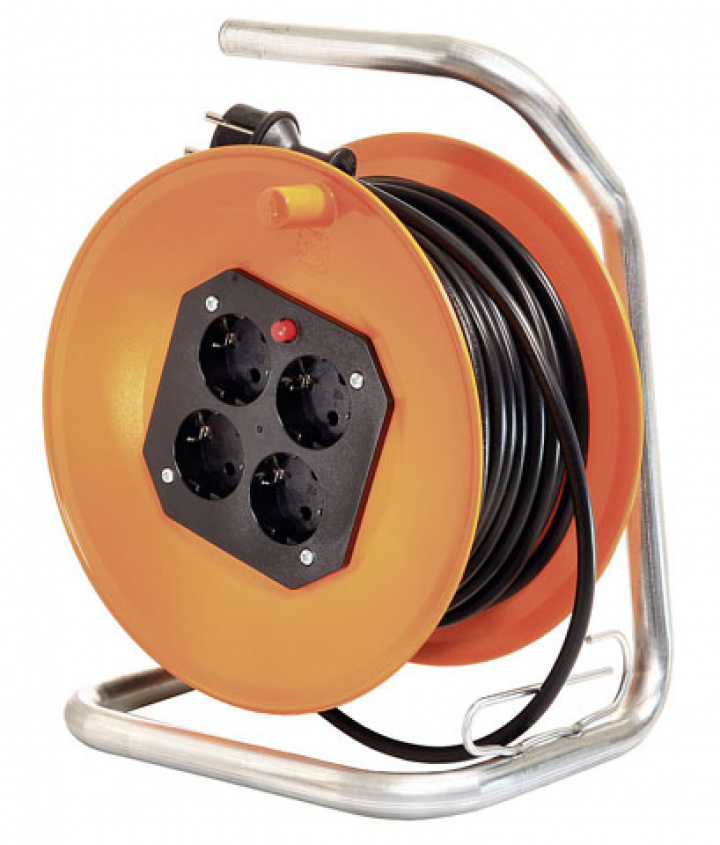 Kabelvinda kabellängd 25 m orange i gruppen Beställningsvaror hos Camping 4U (9975185)