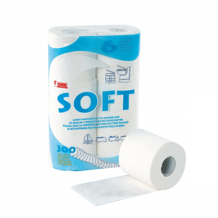 Toalettpapper Soft Fiamma, 6-pack i gruppen Husbil & Husvagn / Toalett & sanitet / Toakem hos Camping 4U (9981482)
