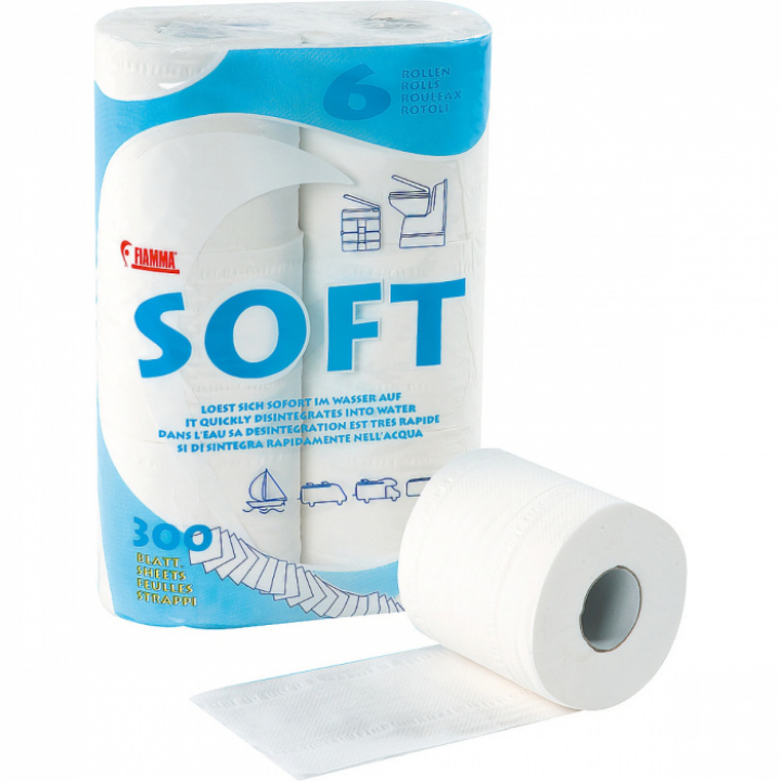 Toalettpapper Soft Fiamma, 6-pack i gruppen Husbil & Husvagn / Toalett & sanitet / Toakem hos Camping 4U (9981482)