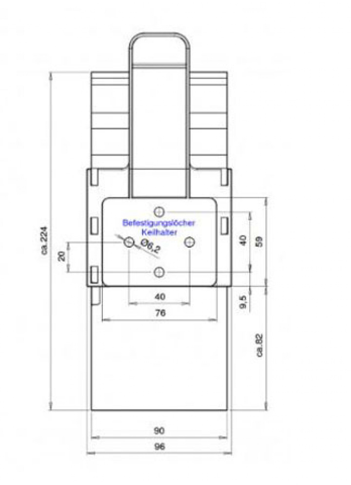 Nivåklosshållare plast svart i gruppen Beställningsvaror hos Camping 4U (9983532)