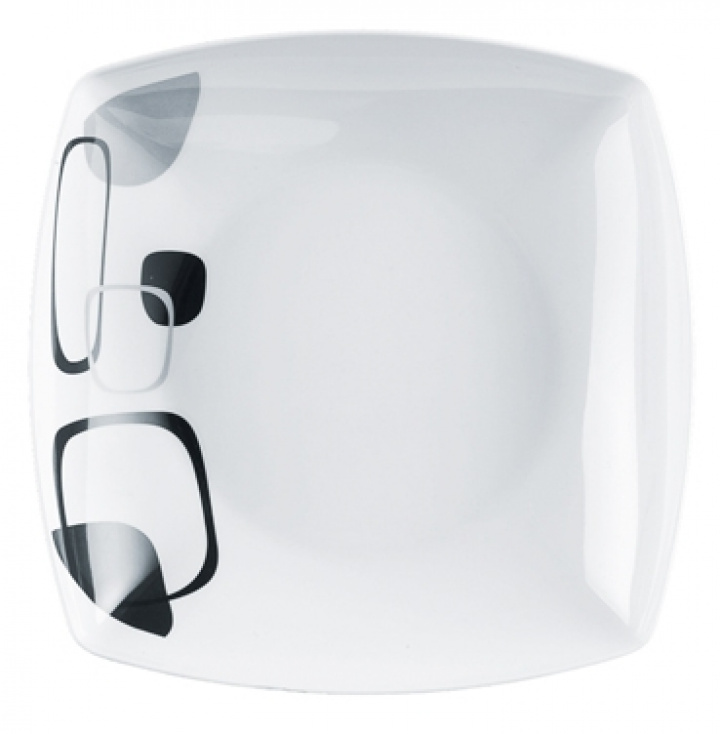 Djuptallrik 23x23cm, Enigma, Brunner i gruppen Hushåll / Husgeråd / Serviser & tallrikar hos Camping 4U (9983932)