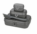 Lunchbox + bestickset 4 delar olika färger Koziol