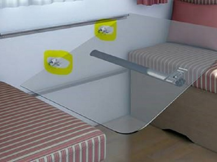 Fäste till bordsskena i gruppen Campingmöbler / Bordsstativ & tillbehör hos Camping 4U (9990811)