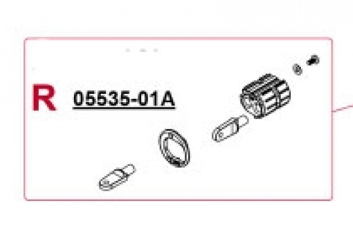 Beslagssats för ben/arm/rulle, höger