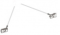 LH & RH Gliding pieces tension arms (Nr 25 för 8000. Nr 16 för 9200)