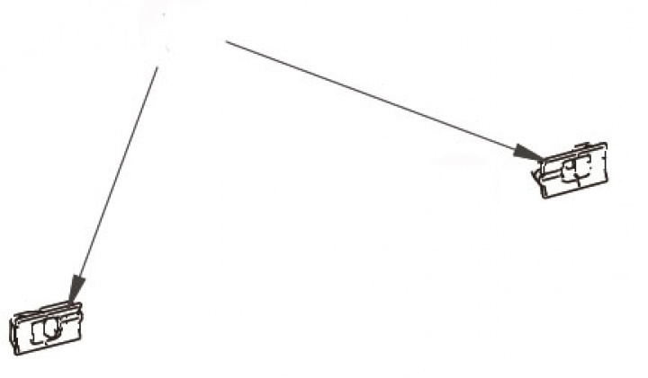 LH & RH Gliding pieces tension arms (Nr 25 för 8000. Nr 16 för 9200) i gruppen Markiser & Förtält / Markiser / Reservdelar markiser / Reservdelar Omnistor / Omnistor 9200 hos Camping 4U (9991845)