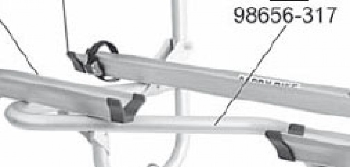 RAIL SUPPORT KIT CB XLA PRO 300 i gruppen Chassi / Cykelställ / Reservdelar Fiamma cykelställ / Caravan XL A Pro 300 hos Camping 4U (9992150)