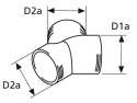 Y-koppling 80/60/60mm
