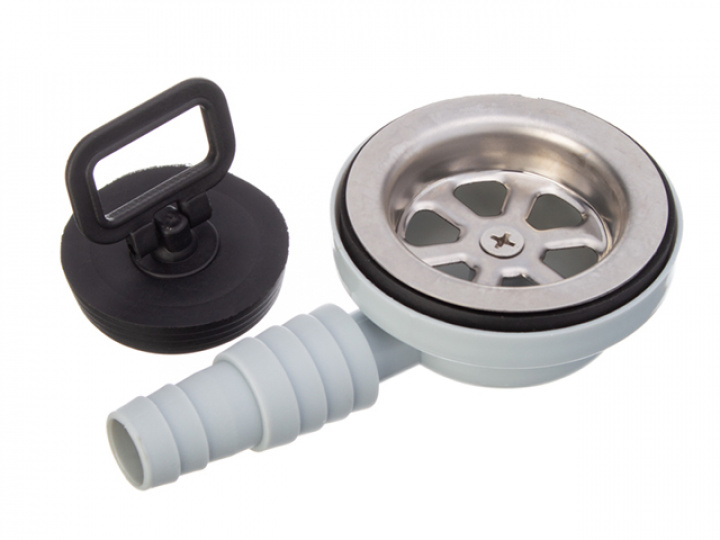 Avloppsbeslag ø52mm (silens innermått) i gruppen Husbil & Husvagn / Vatten & VVS / VVS / Vattenlås hos Camping 4U (9992566)