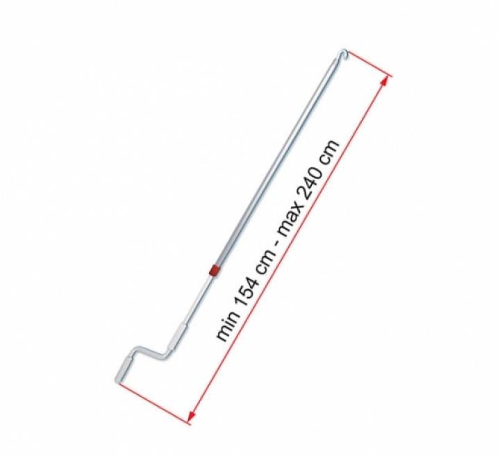 Vev Fiamma teleskopisk 154-240 cm i gruppen Markiser & Förtält / Markiser / Sidoväggar, fronter & tillbehör / Fiamma tillbehör hos Camping 4U (9992612)