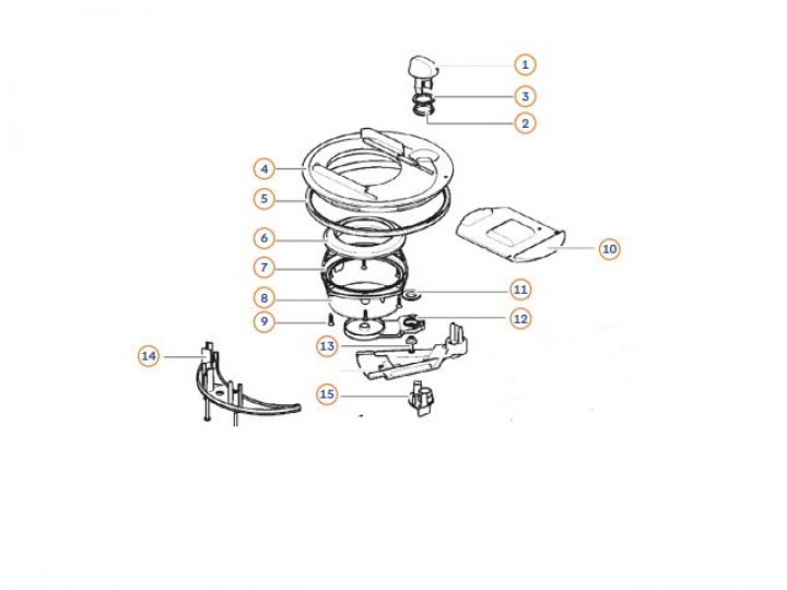 Mekanism för avfallstank C250/C260 i gruppen Husbil & Husvagn / Toalett & sanitet / Tillbehör Sanitet hos Camping 4U (9992707)