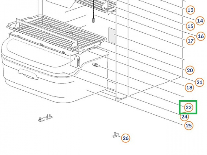 Reservdel Hylla Thetford för kylskåp N100, N104, N109, N110 i gruppen hos Camping 4U (9992752)