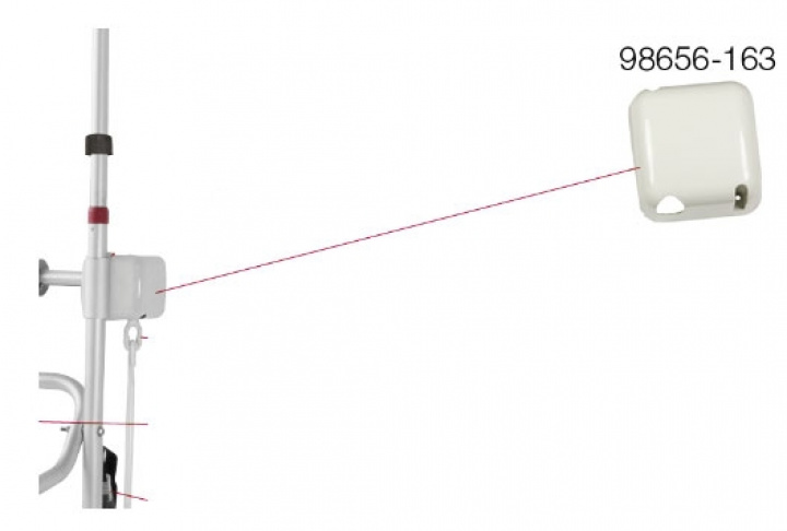 RIGHT OUTSIDECOVER LIFT 77 i gruppen Chassi / Cykelställ / Reservdelar Fiamma cykelställ / Fiamma Carry-Bike Lift 77 hos Camping 4U (9994157)