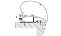 Adapter Hobby husvagn för 6/9-markis 2009-