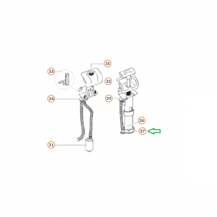 Monteringsring C200CW Thetford i gruppen Husbil & Husvagn / Toalett & sanitet / Reservdelar toalett hos Camping 4U (9994991)