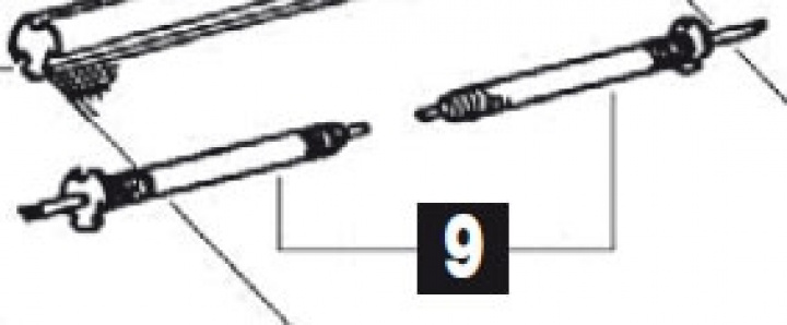 LH + RH TORSION ASSY 2000 Nr 9 i gruppen Markiser & Förtält / Markiser / Reservdelar markiser / Reservdelar Thule / Omnistor / Omnistor 2000 hos Camping 4U (9995327)