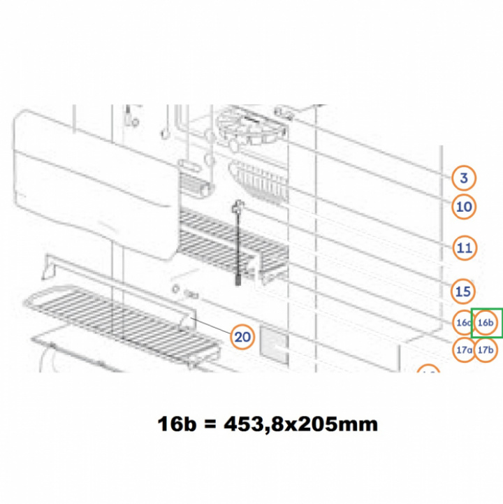 Shelf upper Thetford i gruppen Husbil & Husvagn / Kylskåp / Reservdelar Thetford / Delar Thetford N112 hos Camping 4U (9997238)