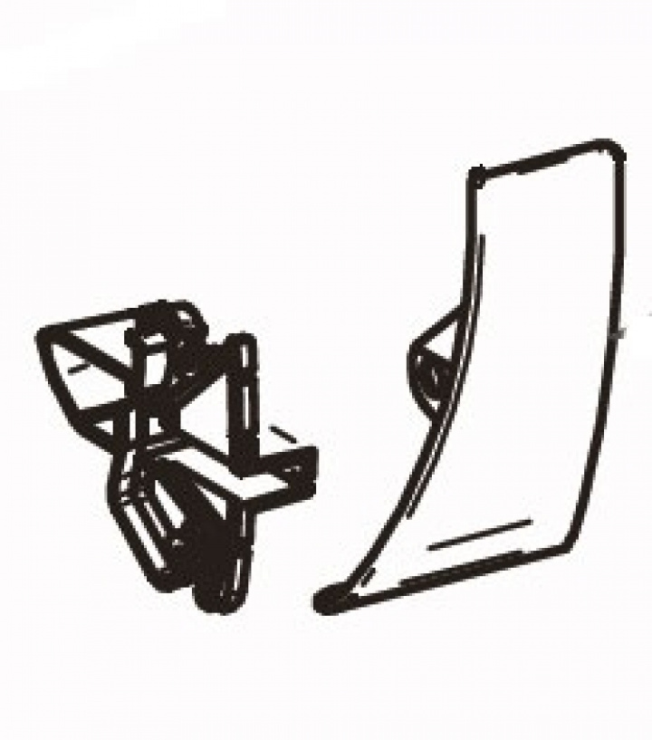 LH+RH ENDCAP LEADRAIL 5003 vit Nr 9 i gruppen Markiser & Förtält / Markiser / Reservdelar markiser / Reservdelar Thule / Omnistor / Omnistor 5003 hos Camping 4U (9997318)