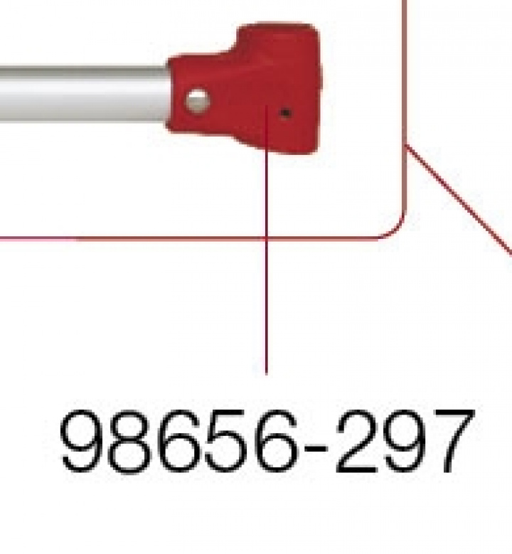 RIGHT ´T´ ADAPTER RED CB PRO i gruppen Chassi / Cykelställ / Reservdelar Fiamma cykelställ / CB Premium S hos Camping 4U (9997717)