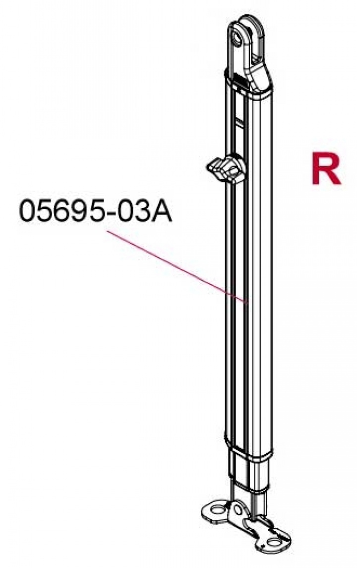 Stödben Höger F45 L i gruppen / / / / hos Camping 4U (9997728)