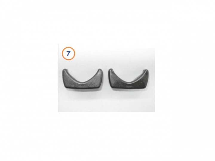 Ändkåpa cykelskena Hymer Multi Talent svart 2-pack i gruppen Chassi / Cykelställ / Tillbehör Hymer Multi cykelställ hos Camping 4U (9998260)