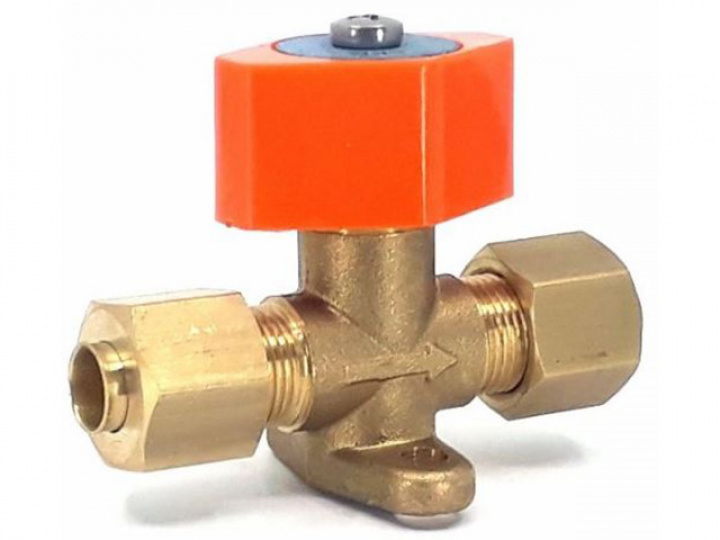 Snabbavstängningsventil gasolrör ø8mm i gruppen Husbil & Husvagn / Gasol / Gasol Övrigt hos Camping 4U (C4-10109)