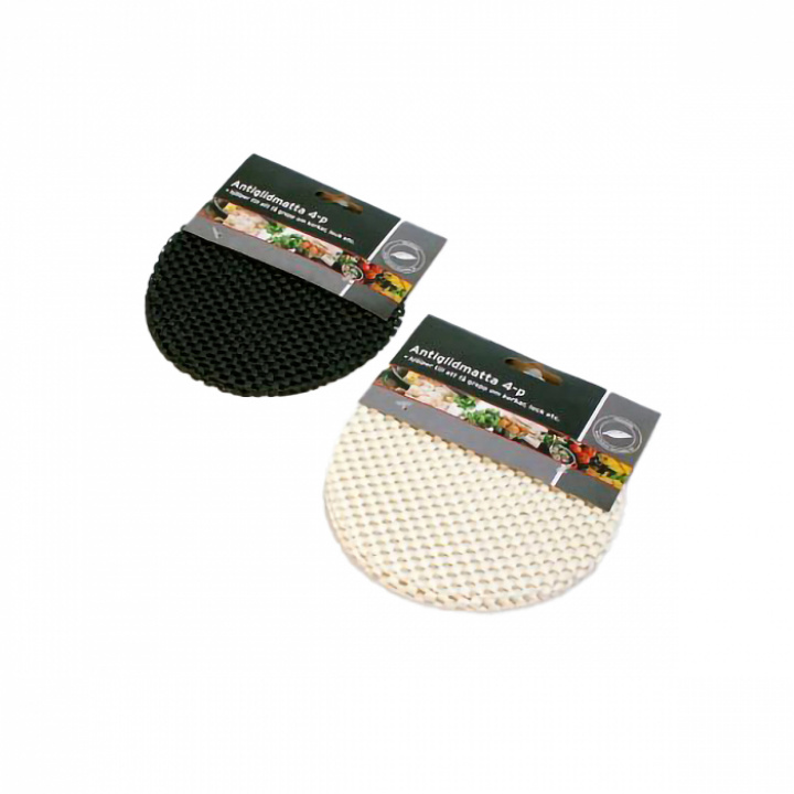Antiglidmatta rund 4-pack blandade färger i gruppen Hushåll / Husgeråd / Hushållstillbehör hos Camping 4U (C4-10159)