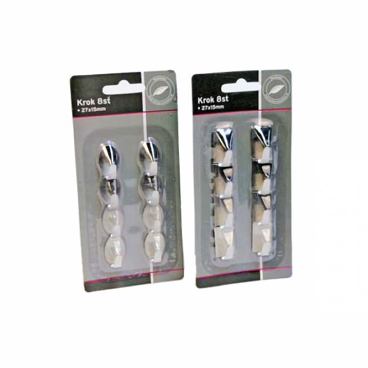 Krok 8-pack blandade modeller i gruppen Husbil & Husvagn / Inredning / Beslag & Krokar hos Camping 4U (C4-10162)