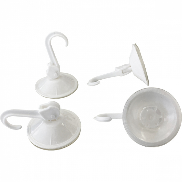 Krok Sugkopp vit 4-pack i gruppen Husbil & Husvagn / Inredning / Beslag & Krokar hos Camping 4U (C4-10177)