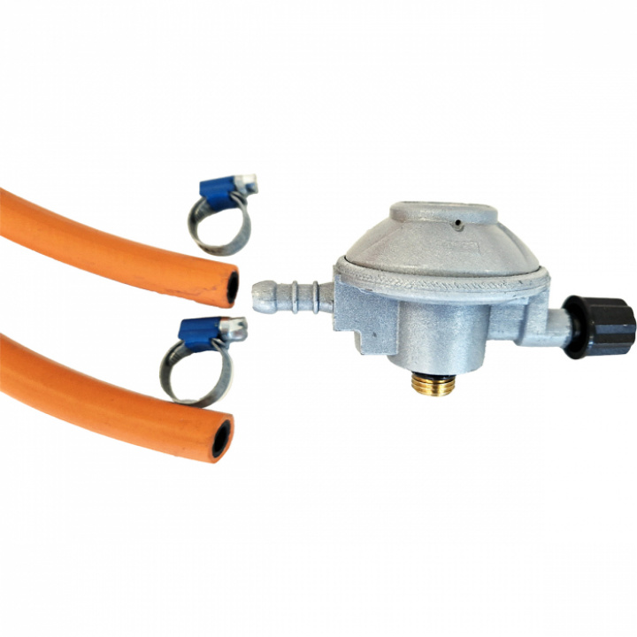 Reduceringsventil 30mbar inkl 1,5m slang (P2/2006/2012 mfl) i gruppen Husbil & Husvagn / Gasol / Reduceringsventiler hos Camping 4U (C4-10185)