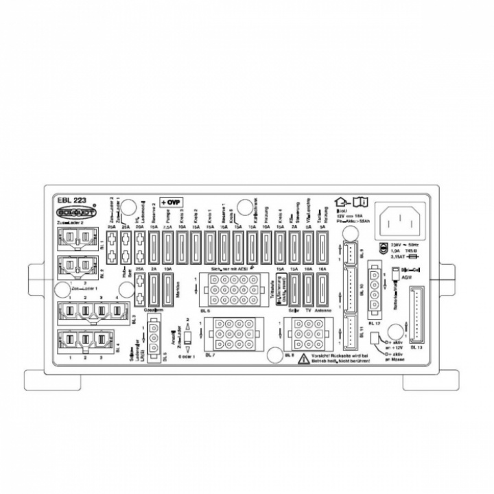 Elektroblock EBL 223 + OVP i gruppen Elektronik / Elektroblock hos Camping 4U (C4-10288)