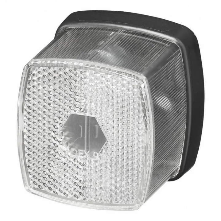Positionslykta vit 66x62mm med reflex (framåt) i gruppen Chassi / Fordonsbelysning hos Camping 4U (C4-10454)