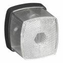 Positionslykta vit 66x62mm med reflex (framåt)