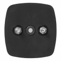 Positionslykta vit 66x62mm med reflex (framåt)