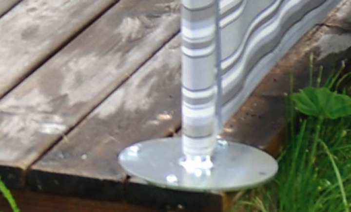 Altanfäste (rund bas) Vindskydd i gruppen Husbil & Husvagn / Vindskydd hos Camping 4U (C4-724)