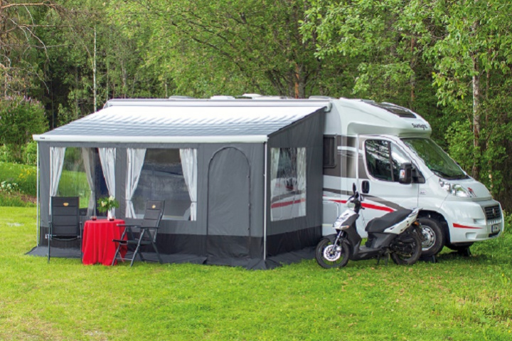 Sidor och front Caravanstore 440 djup 225cm i gruppen Markiser & Förtält / Markiser / Markistält / Svenska Tält Markistält hos Camping 4U (C4-775)