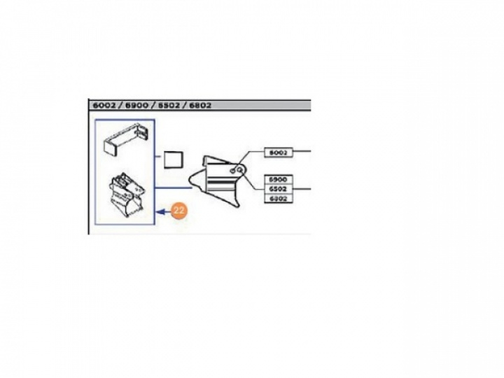Fixering för överliggare Safari Residence serie 6 Thule i gruppen Markiser & Förtält / Förtält / Fristående tält, Soltak, tillbehör m.m. / Tältbeslag hos Camping 4U (FB-1500601184)