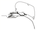 Markisadapter Fiat Ducato 2007->