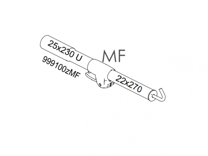 MF-stång Trex Zinox i gruppen Markiser & Förtält / Förtält / Förtält husvagn / Stativ / Tältstänger hos Camping 4U (FI-999100ZMF)