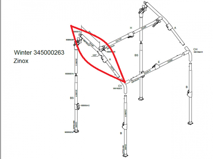A-Överliggare T-Rex Winter Zinox i gruppen Markiser & Förtält / Förtält / Förtält husvagn / Stativ / Övriga Stativ hos Camping 4U (FI-999160ZZA)