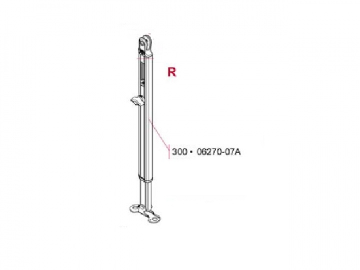 Ben höger till F45 S, längd 300cm i gruppen Markiser & Förtält / Markiser / Reservdelar markiser / Reservdelar Fiamma / F45 S Titanium 250-450 hos Camping 4U (HR06270-07A)
