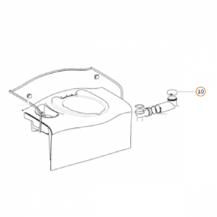 Vattenlock till C402 Thetford i gruppen Husbil & Husvagn / Toalett & sanitet / Reservdelar toalett hos Camping 4U (KPP-1684816)