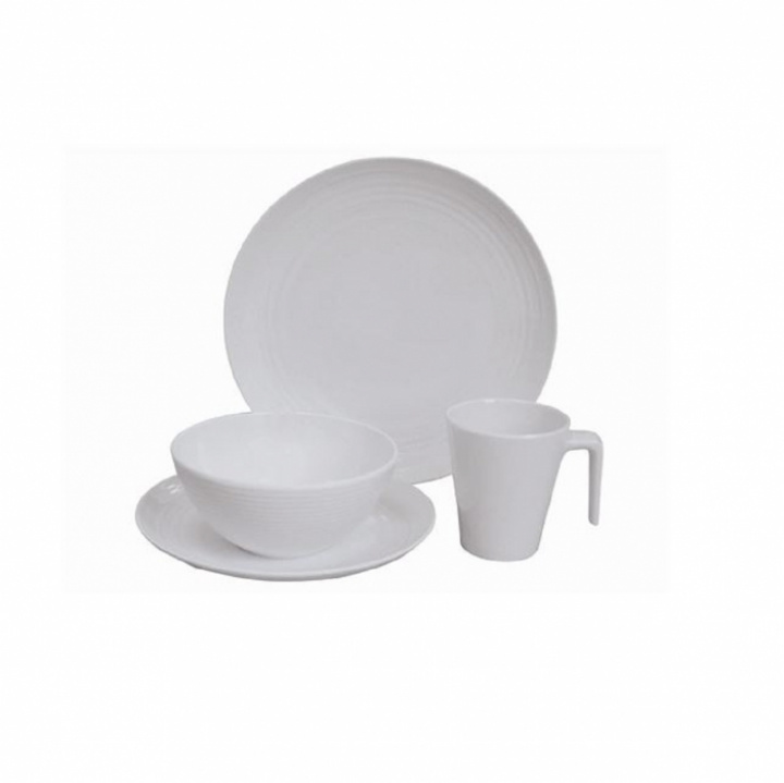Servis 16 delar Seramika Vit Outlet i gruppen Outlet / Outlet övrigt hos Camping 4U (O_2099921)