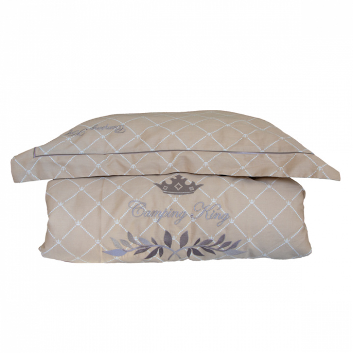 Bäddset Camping king beige 150 x 210 cm Royal Camping i gruppen Campingmöbler / Sovrum / Sängkläder & lakan hos Camping 4U (T13-115A)
