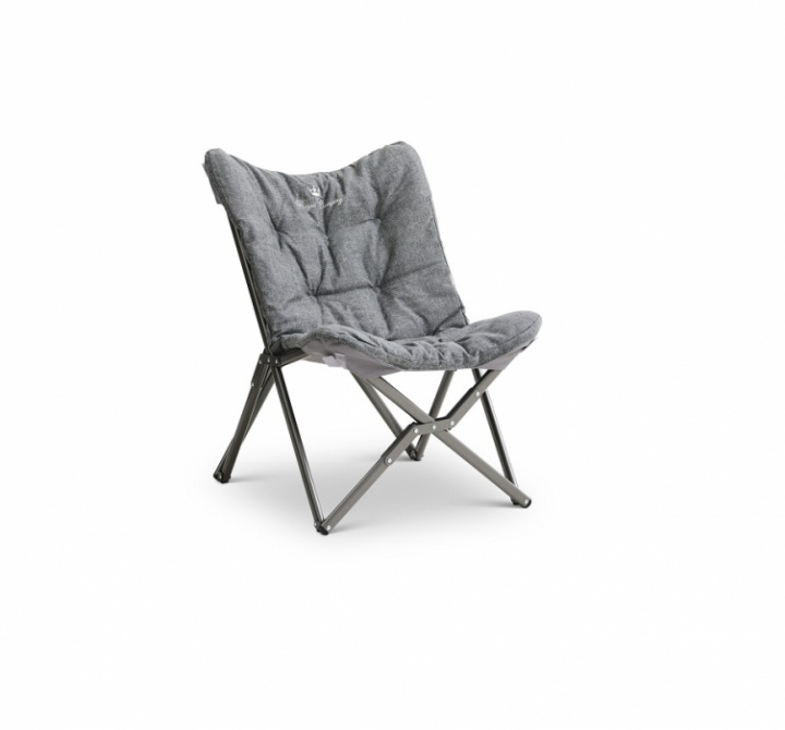 Loungestol hopfällbar Castillo grå Royal Camping i gruppen Campingmöbler / Campingstolar / Loungestolar hos Camping 4U (T18-312A)