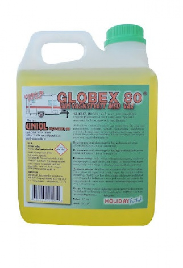 Husvagnstvättmedel med vax 5L Globex 80 i gruppen Chassi / Tvätt & underhåll / Tvätt hos Camping 4U (T19-38A)