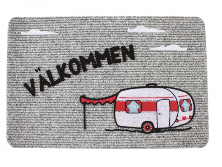 Dörrmatta med husvagnssmotiv i gruppen Campingmöbler / Mattor hos Camping 4U (T31-116)