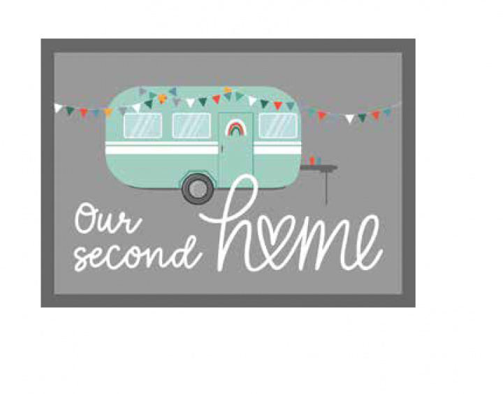 Dörrmatta Our second home i gruppen Campingmöbler / Mattor hos Camping 4U (T31-52)